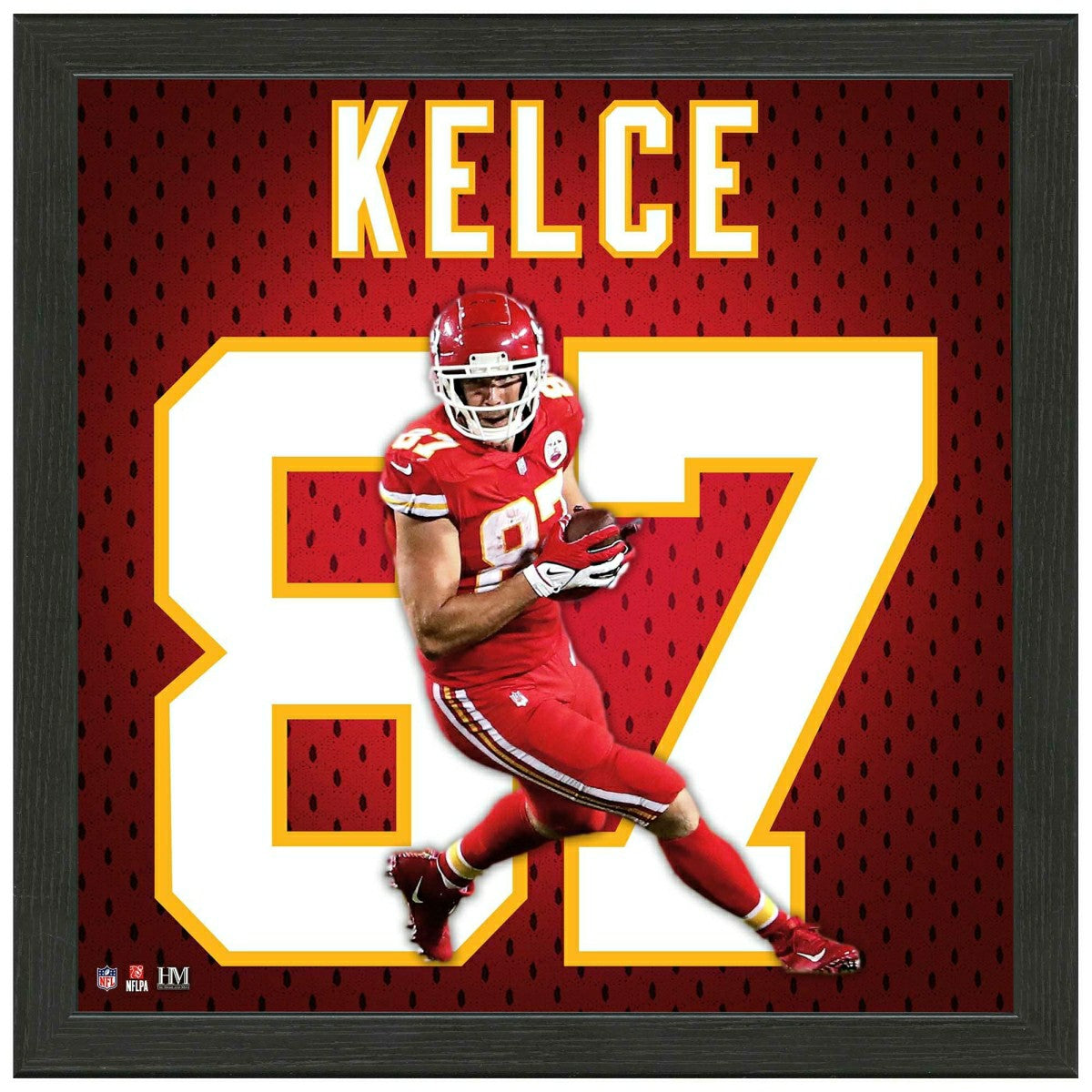 Travis Kelce #87 Kansas City Chiefs Jersey Framed NFL Photo Lifestyle