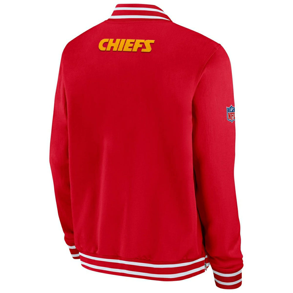 Kansas City Chiefs NFL Sideline Nike Coach Bomber Jacket Taass sale