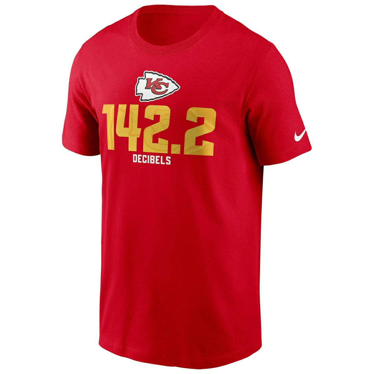 Kansas City Chiefs 142.2 Decibles Nike Essential NFL T-Shirt Red Classic