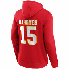 Patrick Mahomes #15 Kansas City Chiefs Player NFL Hoodie Red Lifestyle