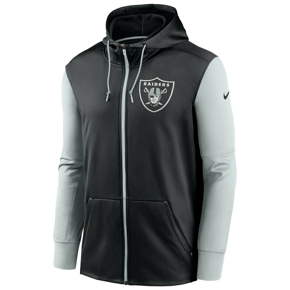 Las Vegas Raiders Two-Tone Nike Therma NFL Full-Zip Hoodie Taass sale