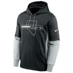 Las Vegas Raiders Color Block Nike Therma NFL Hoodie Taass for sale