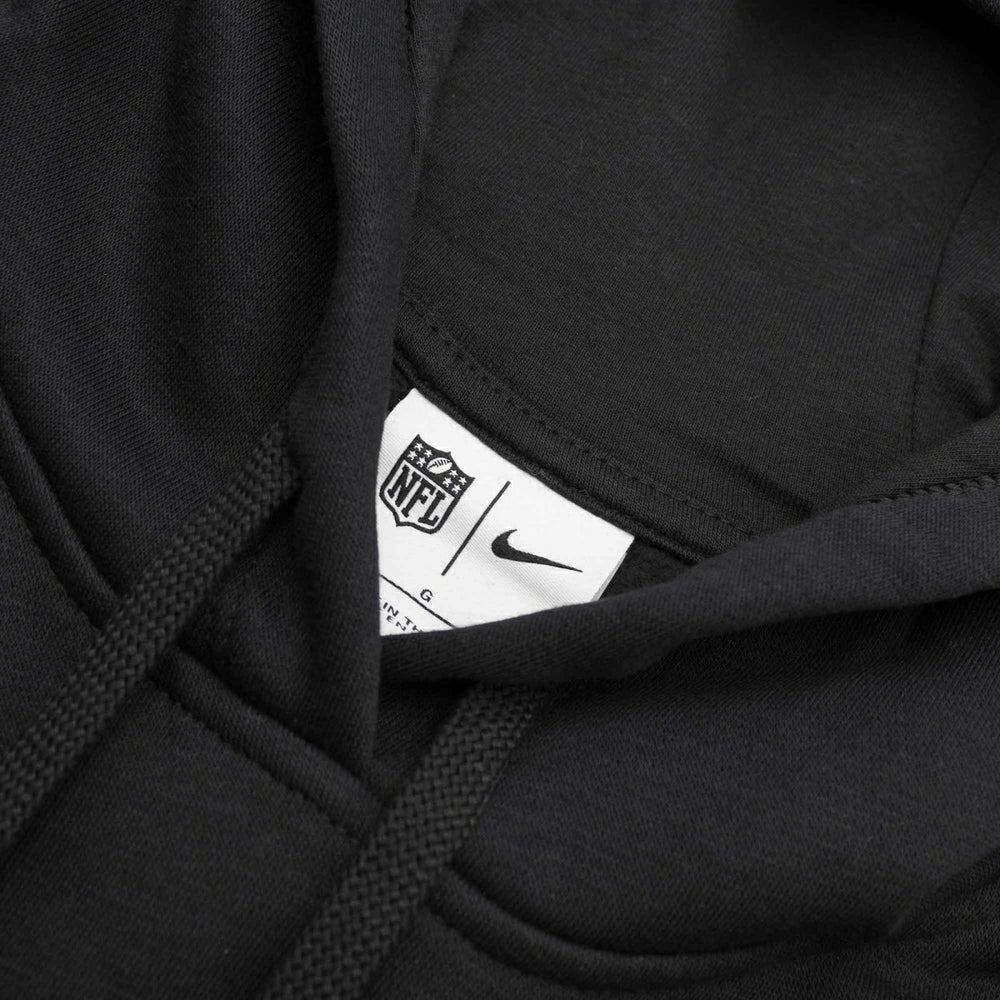 Las Vegas Raiders Wordmark Nike Club NFL Hoodie Black (WOMEN'S) Taass US