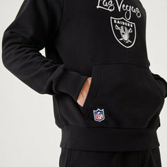 Las Vegas Raiders Script New Era NFL Hoodie Black Fashion