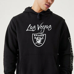 Las Vegas Raiders Script New Era NFL Hoodie Black Fashion