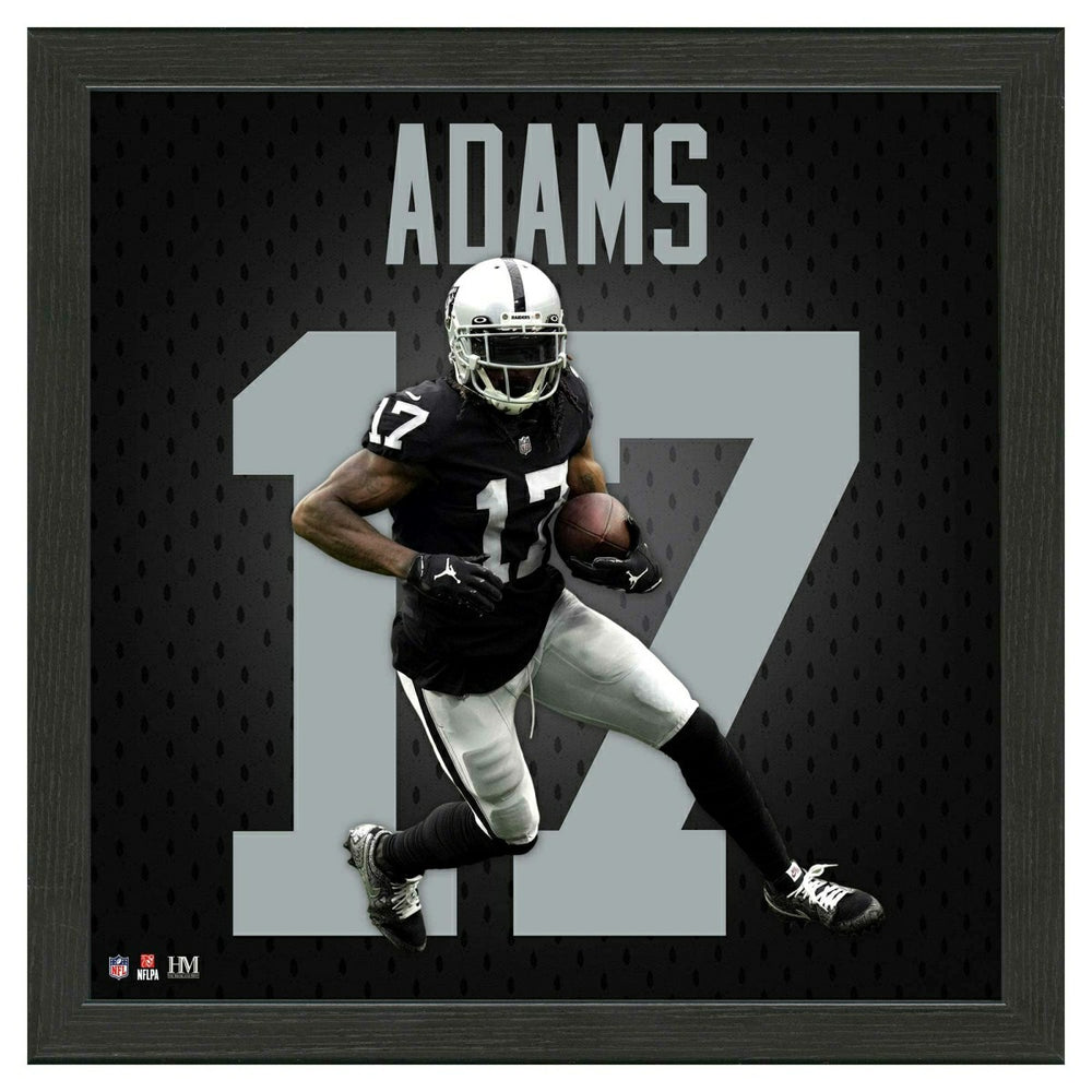 Davante Adams #17 Las Vegas Raiders Impact Jersey Framed NFL Photo Taass sale