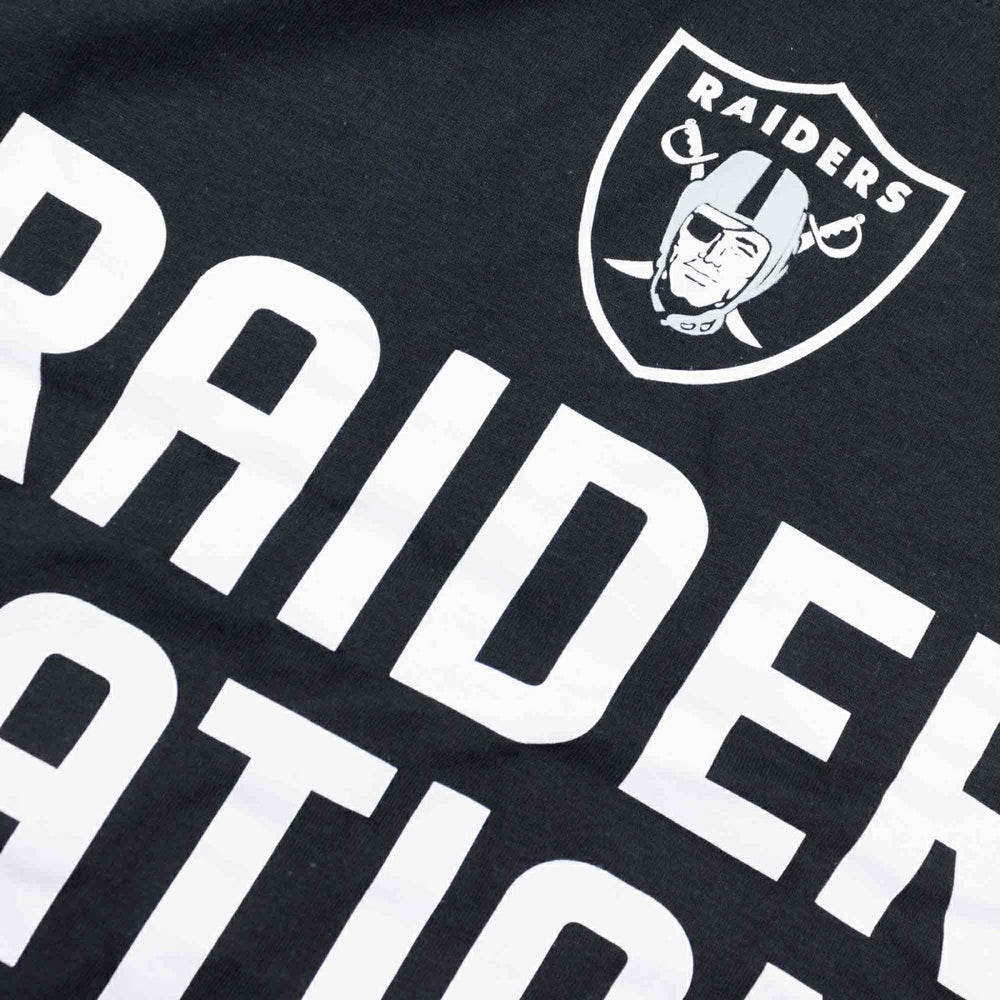 Las Vegas Raiders Team Slogan Nike Long Sleeve Shirt Black Taass US