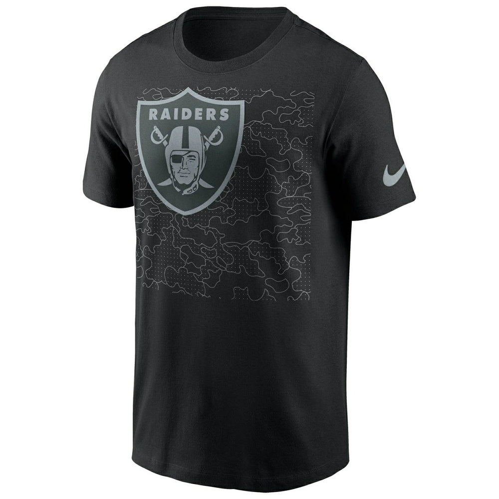 Las Vegas Raiders Reflective RFLCTV Nike Essential NFL T-Shirt Black Classic