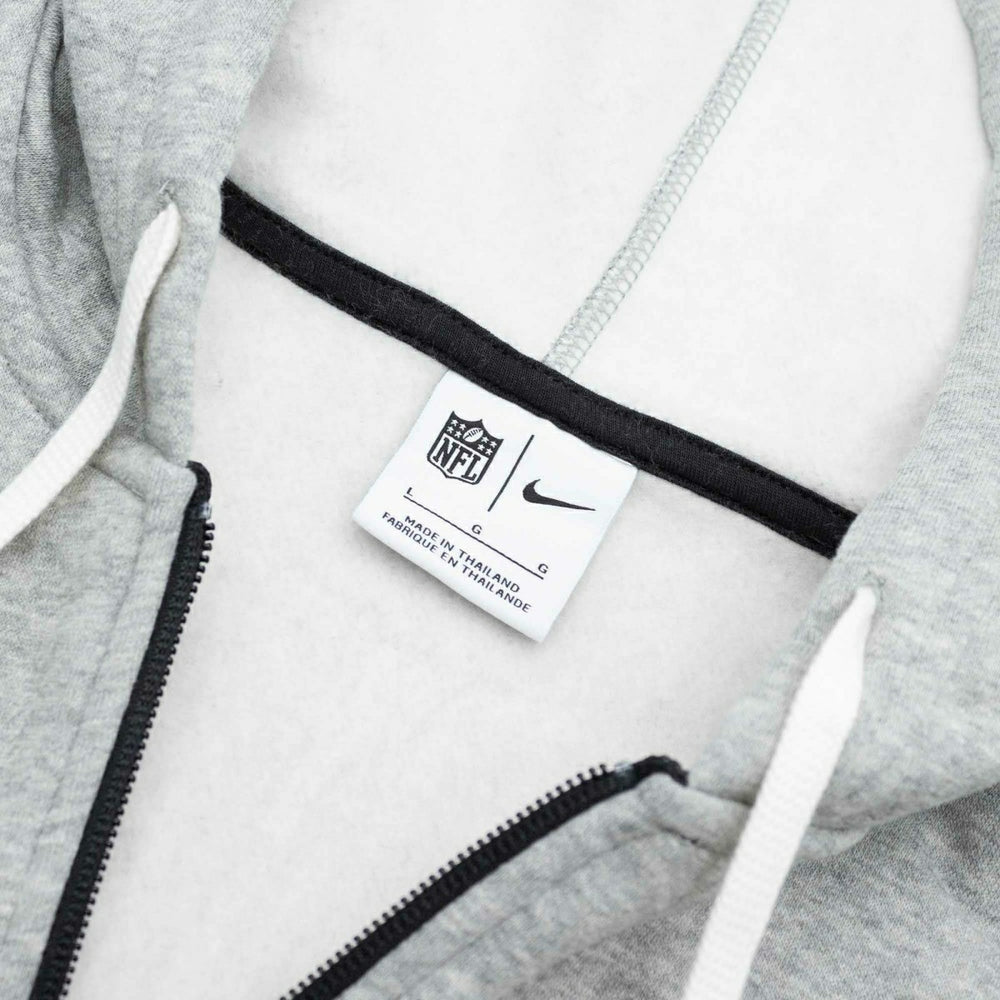 Las Vegas Raiders Historic Nike NFL Full-Zip Fleece Hoodie Gray Taass sale