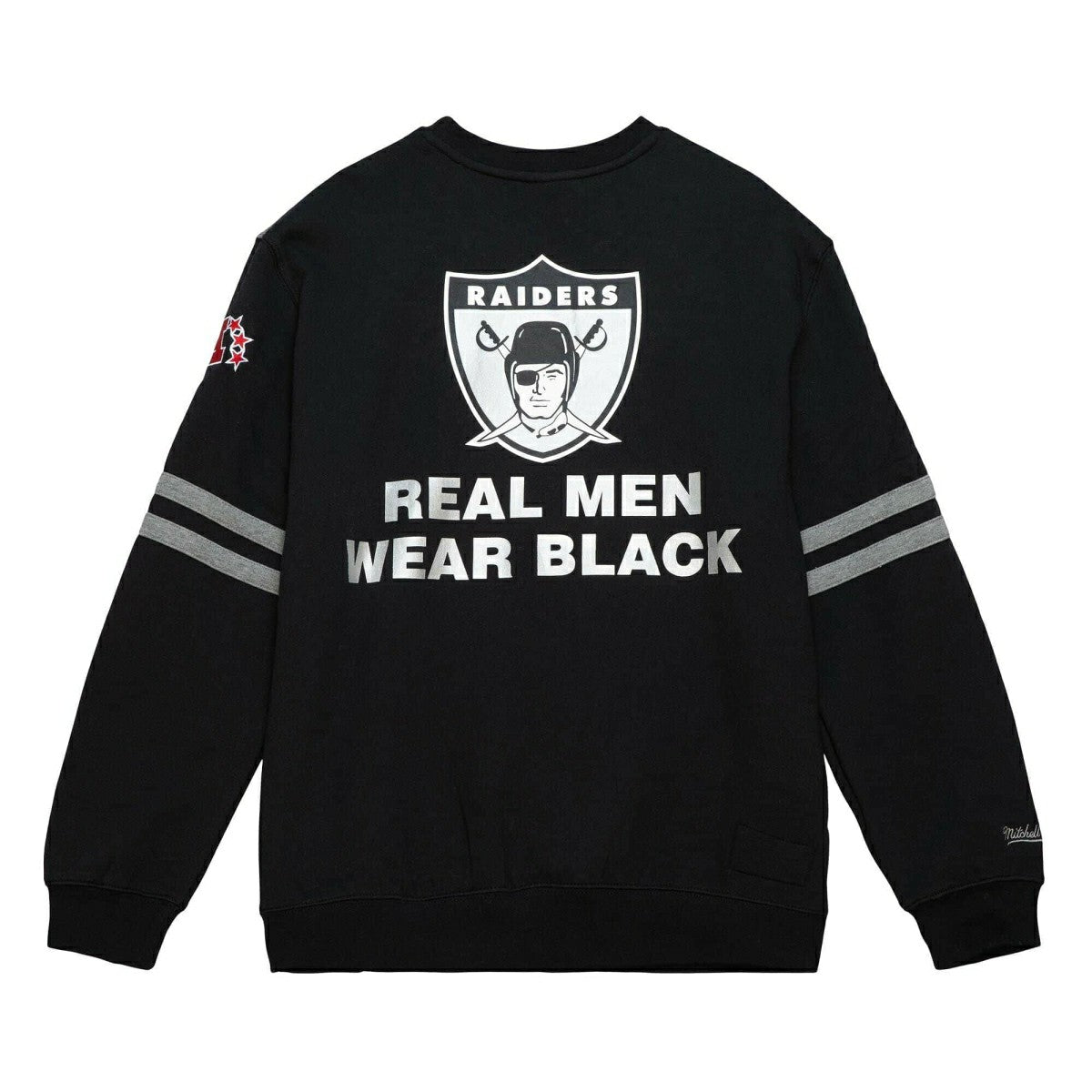 Oakland Raiders All Over 2.0 Mitchell & Ness NFL Crew Fleece Pullover Classic