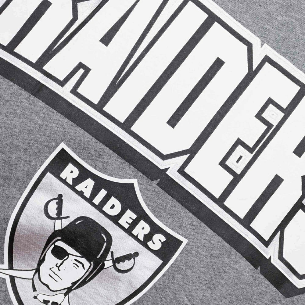 Oakland Raiders All Over 2.0 Mitchell & Ness NFL Crew Fleece Pullover Classic