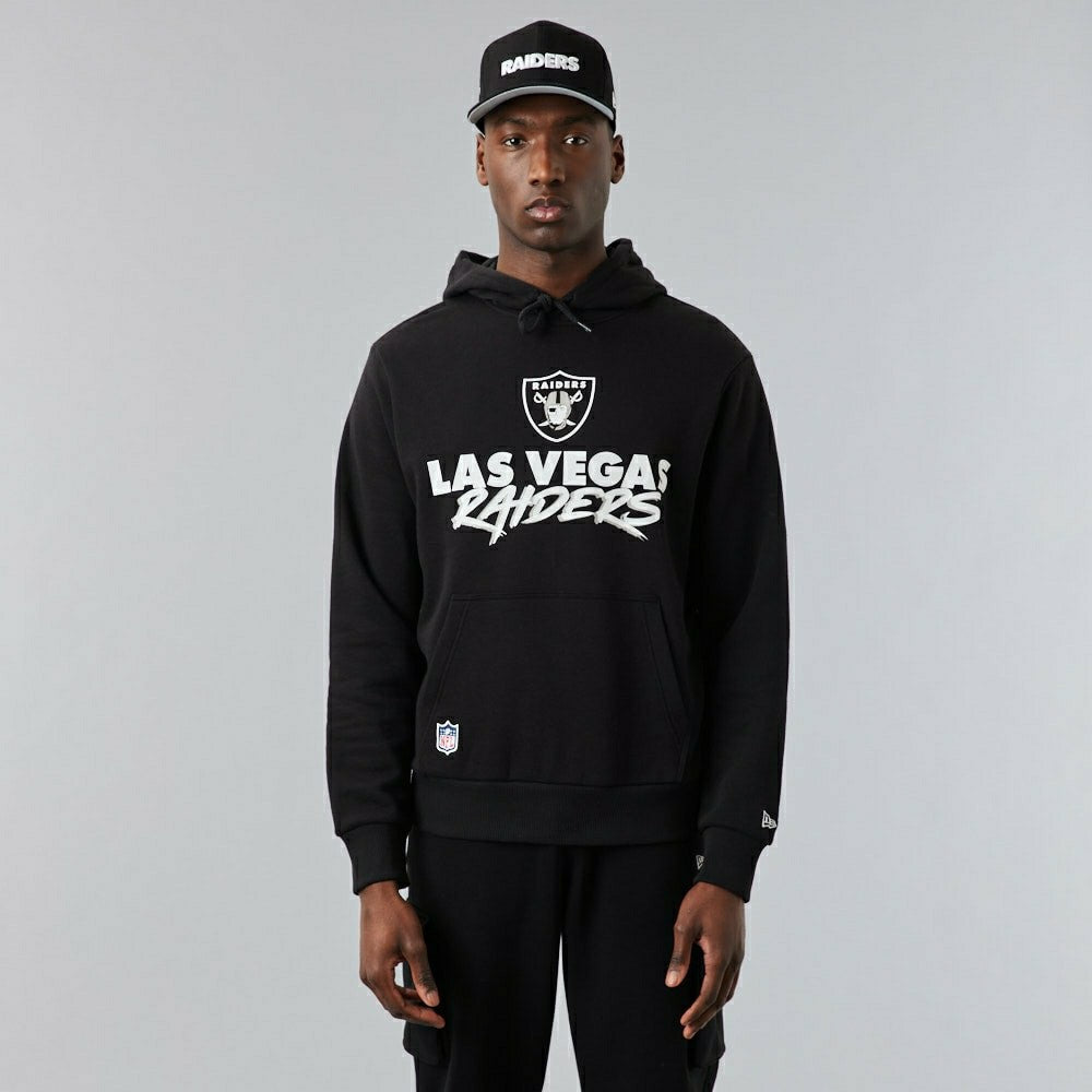 Las Vegas Raiders Script New Era NFL Hoodie Black Taass sale