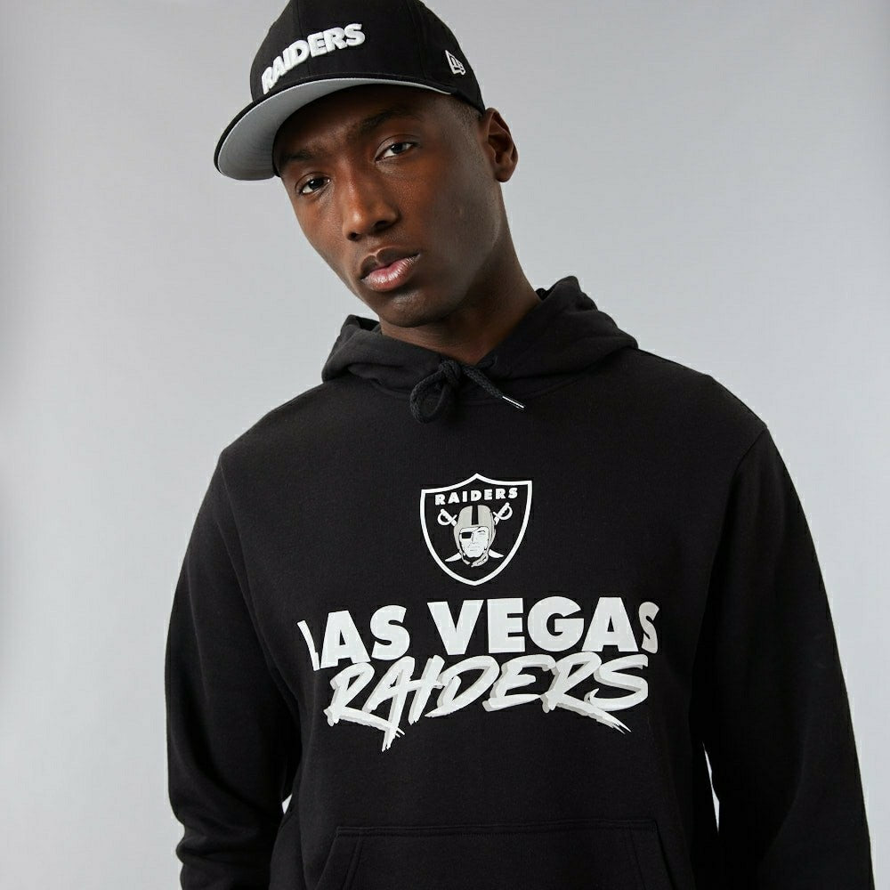 Las Vegas Raiders Script New Era NFL Hoodie Black Taass sale