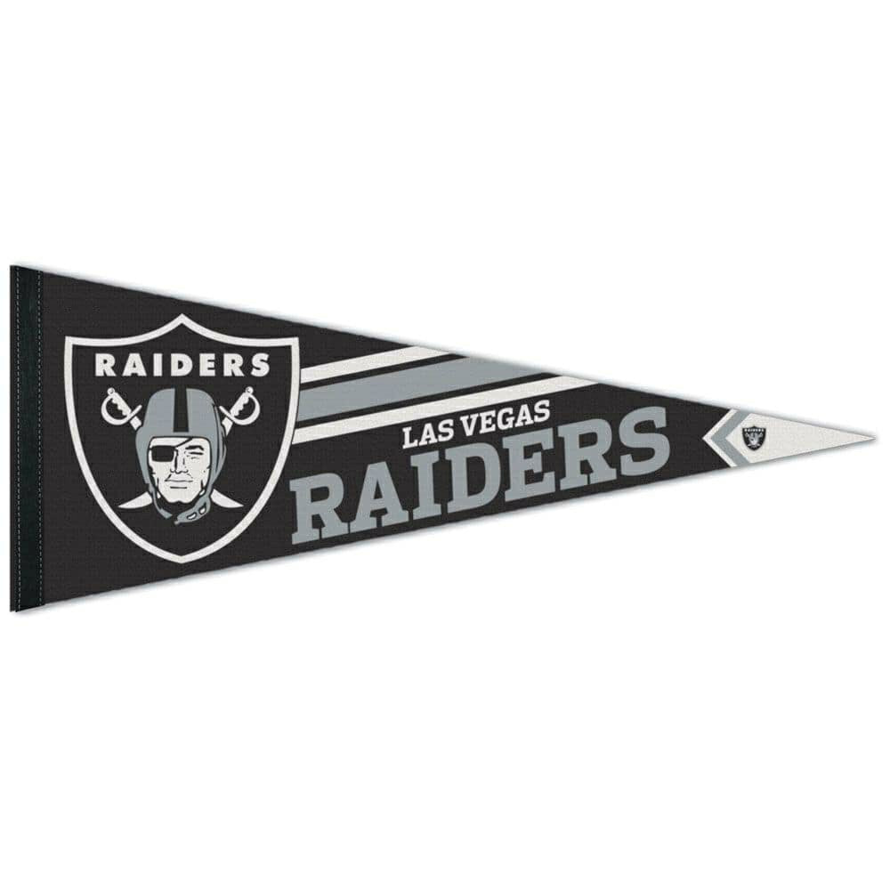 Las Vegas Raiders Big Logo WinCraft Premium NFL Pennant Taass US