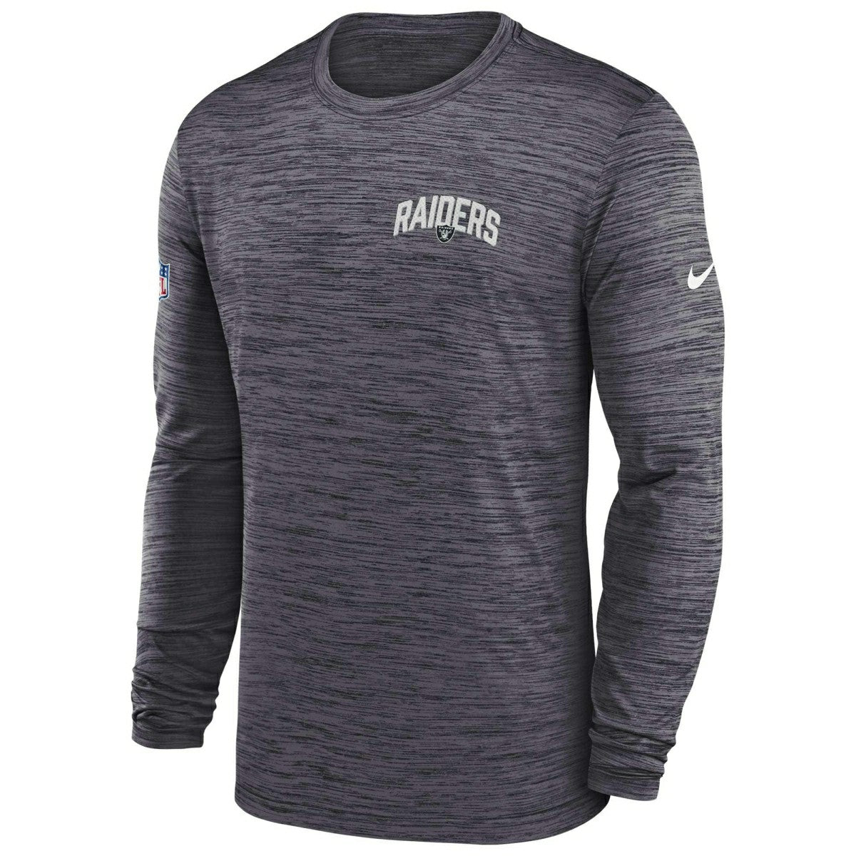 Las Vegas Raiders 2022 NFL Sideline Nike Velocity Performance Longsleeve Shirt Classic