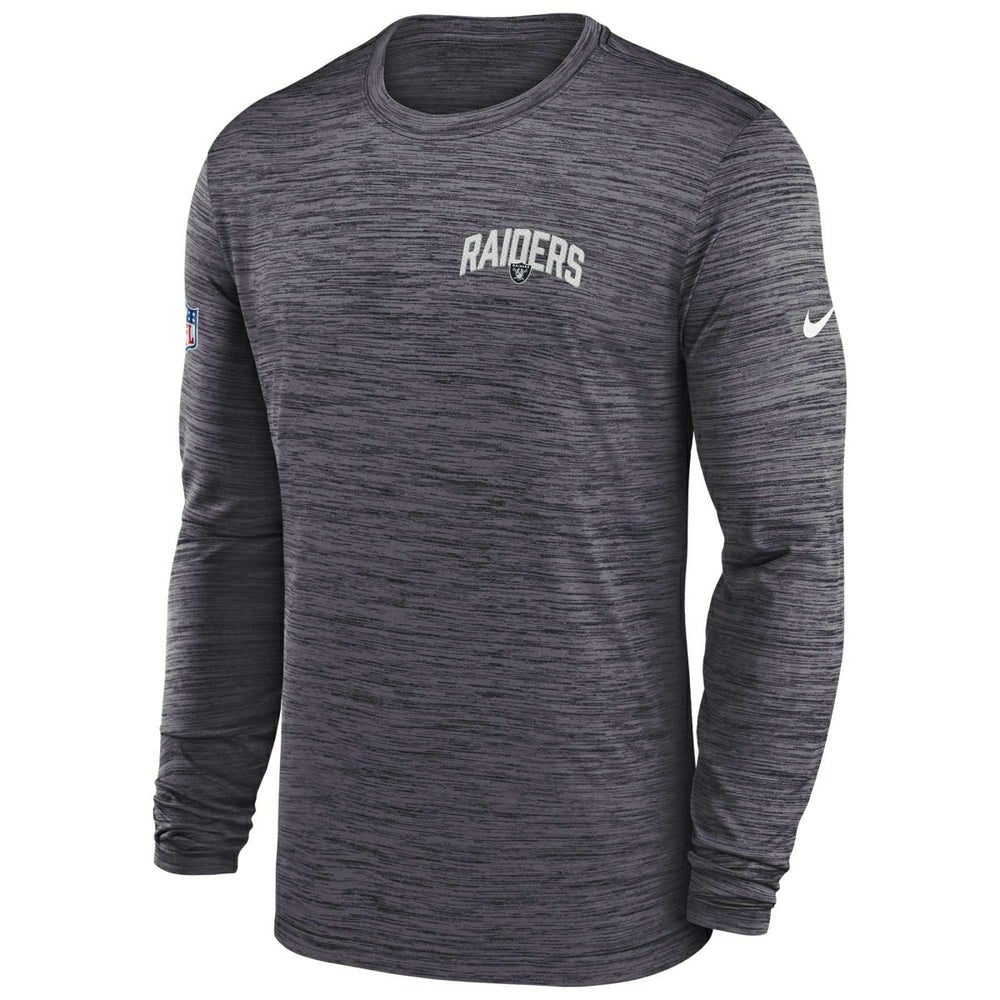 Las Vegas Raiders 2022 NFL Sideline Nike Velocity Performance Longsleeve Shirt Classic