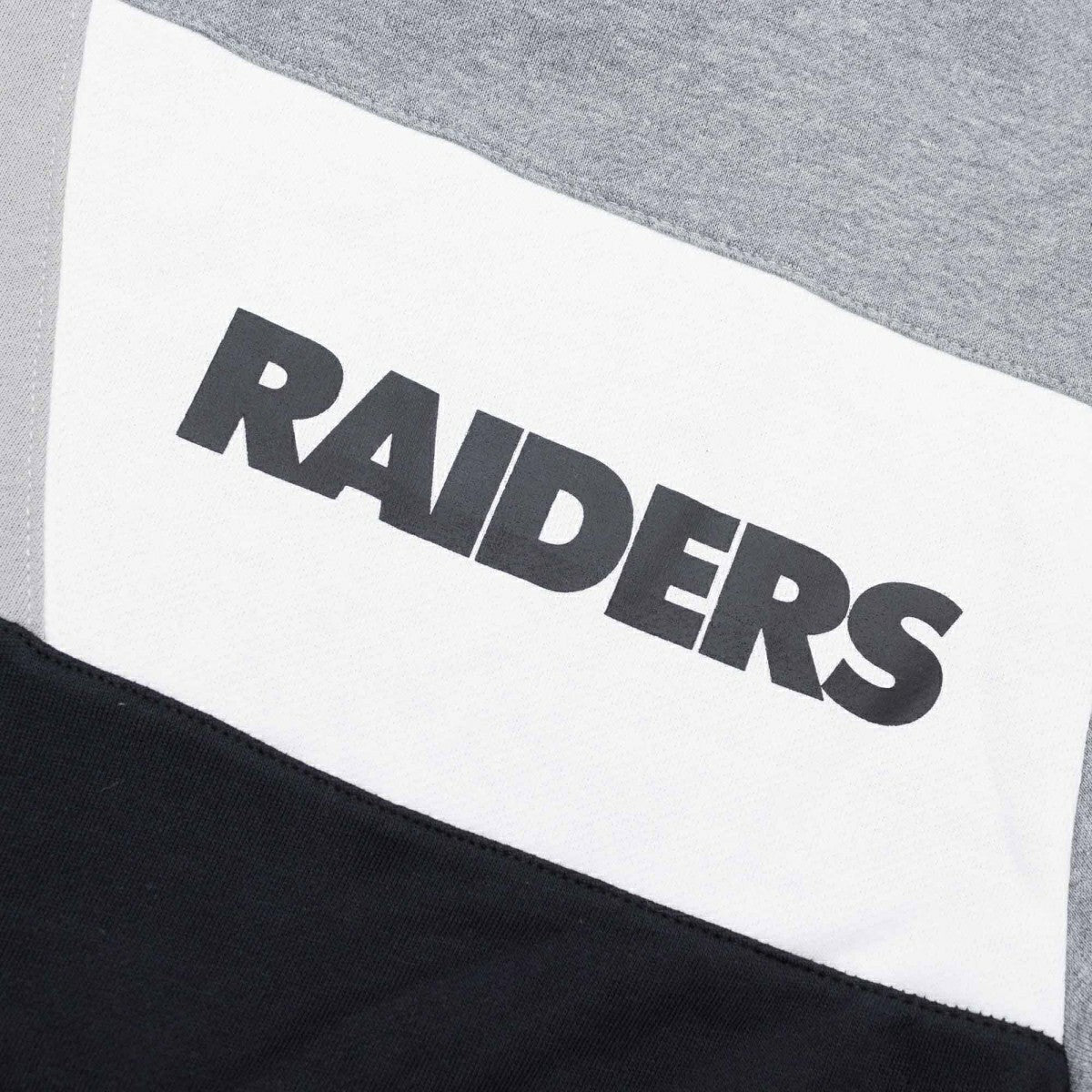 Las Vegas Raiders Mitchell & Ness Color Blocked NFL Fleece Hoodie Fashion