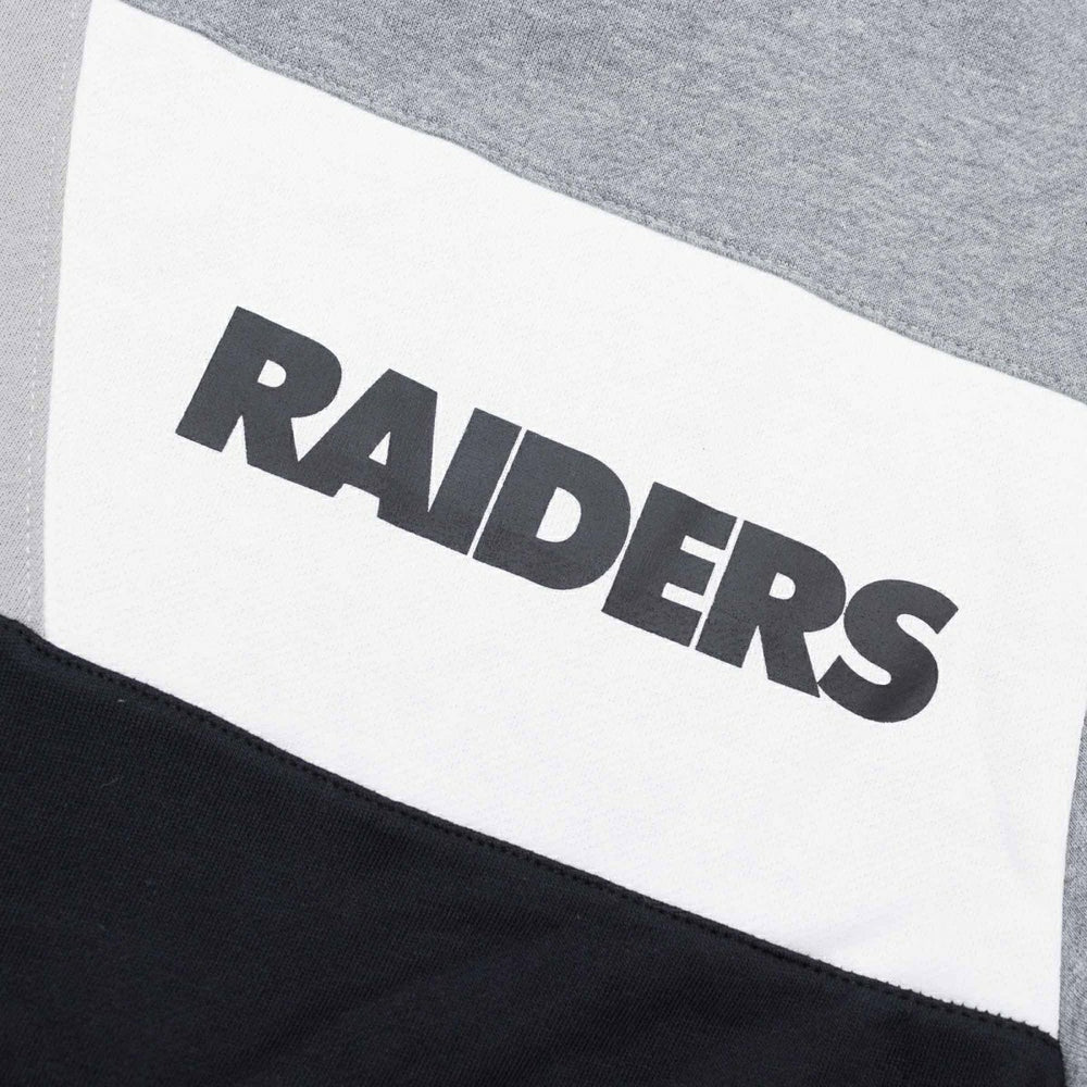 Las Vegas Raiders Mitchell & Ness Color Blocked NFL Fleece Hoodie Fashion