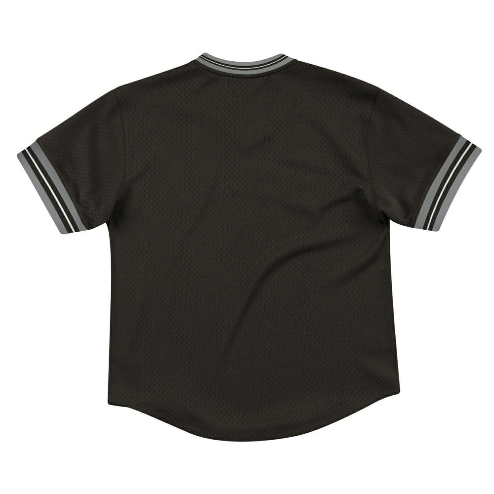 Oakland Raiders Unbeaten Mitchell & Ness NFL V-Neck Mesh Shirt Black Taass sale