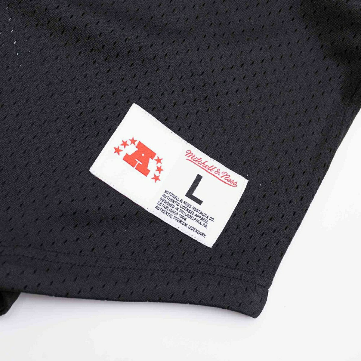 Oakland Raiders Unbeaten Mitchell & Ness NFL V-Neck Mesh Shirt Black Taass sale