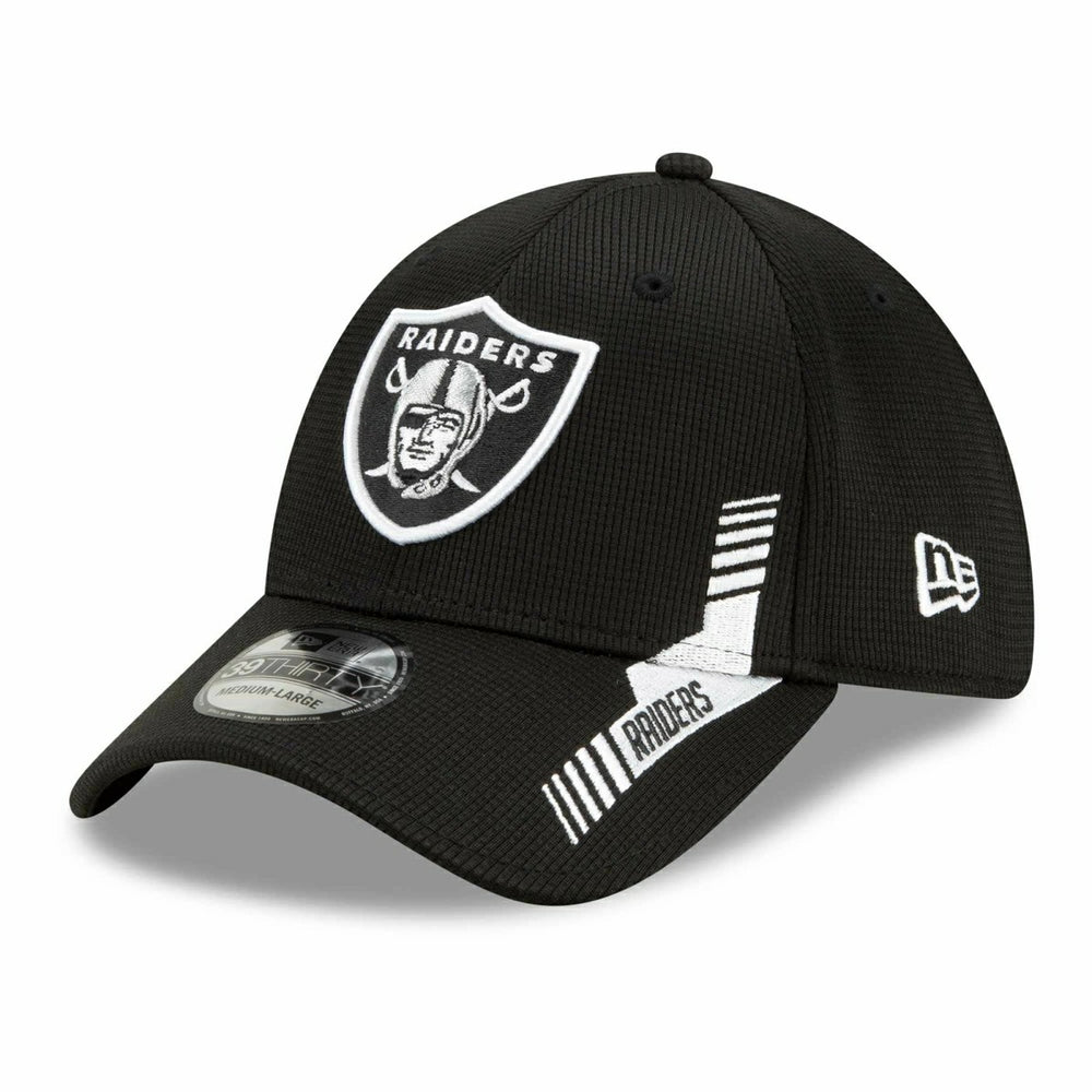 Las Vegas Raiders Official 2021 NFL Sideline New Era 39THIRTY Flex Cap Home Fashion