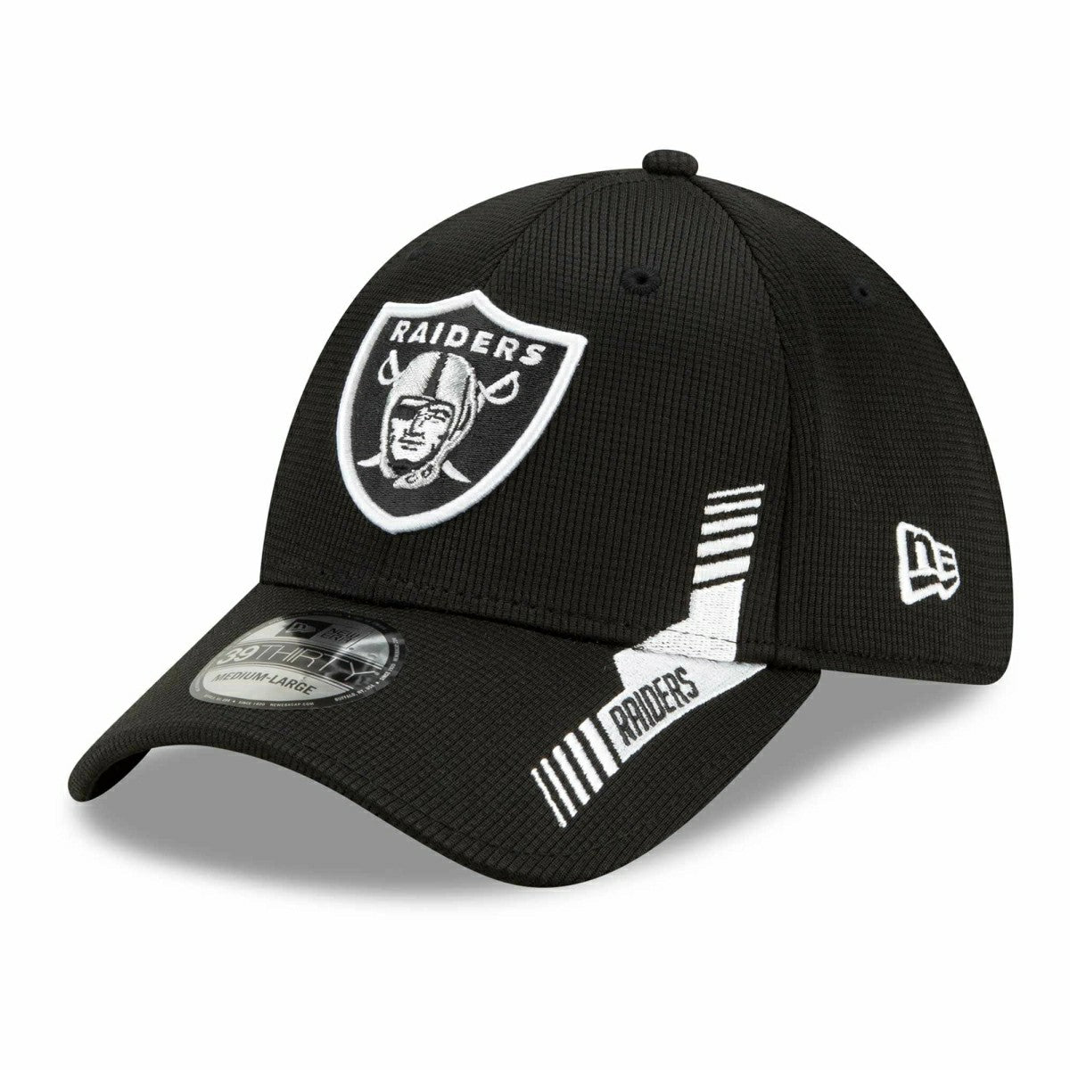 Las Vegas Raiders Official 2021 NFL Sideline New Era 39THIRTY Flex Cap Home Fashion
