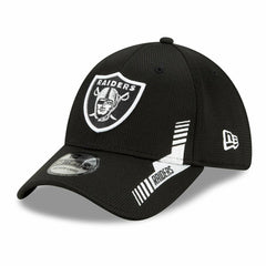 Las Vegas Raiders Official 2021 NFL Sideline New Era 39THIRTY Flex Cap Home Fashion