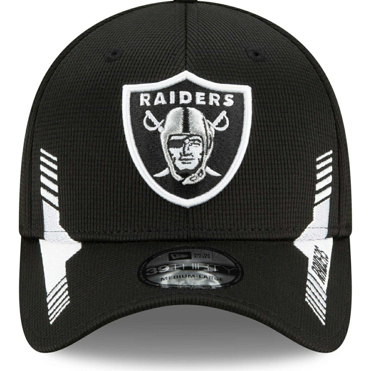 Las Vegas Raiders Official 2021 NFL Sideline New Era 39THIRTY Flex Cap Home Fashion