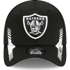 Las Vegas Raiders Official 2021 NFL Sideline New Era 39THIRTY Flex Cap Home Fashion