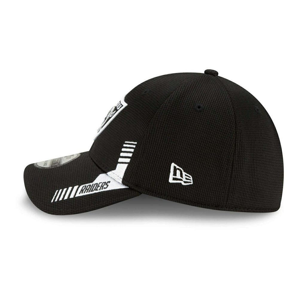 Las Vegas Raiders Official 2021 NFL Sideline New Era 39THIRTY Flex Cap Home Fashion
