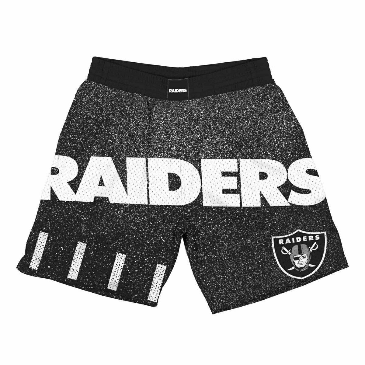 Oakland Raiders Jumbotron Throwback Mitchell & Ness NFL Shorts Black Taass sale