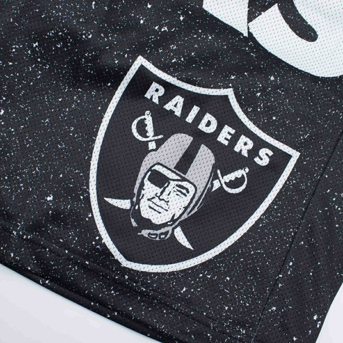 Oakland Raiders Jumbotron Throwback Mitchell & Ness NFL Shorts Black Taass sale