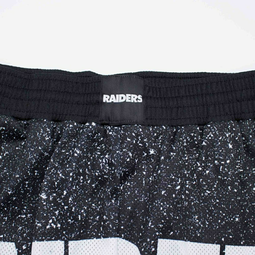 Oakland Raiders Jumbotron Throwback Mitchell & Ness NFL Shorts Black Taass sale