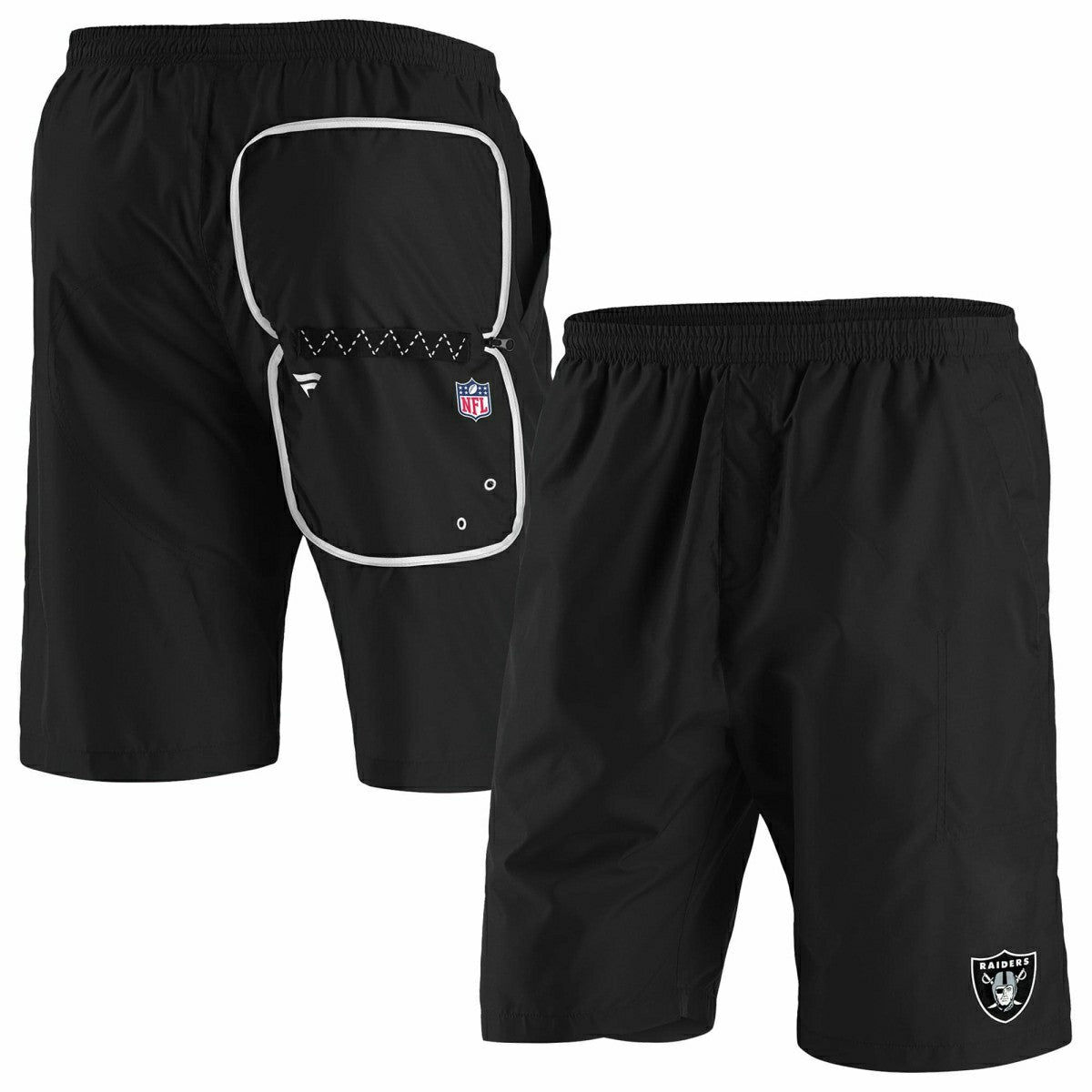 Las Vegas Raiders Enhanced Sport Fanatics NFL Shorts Black Taass US