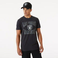Las Vegas Raiders Team Arch New Era NFL T-Shirt Charcoal Classic