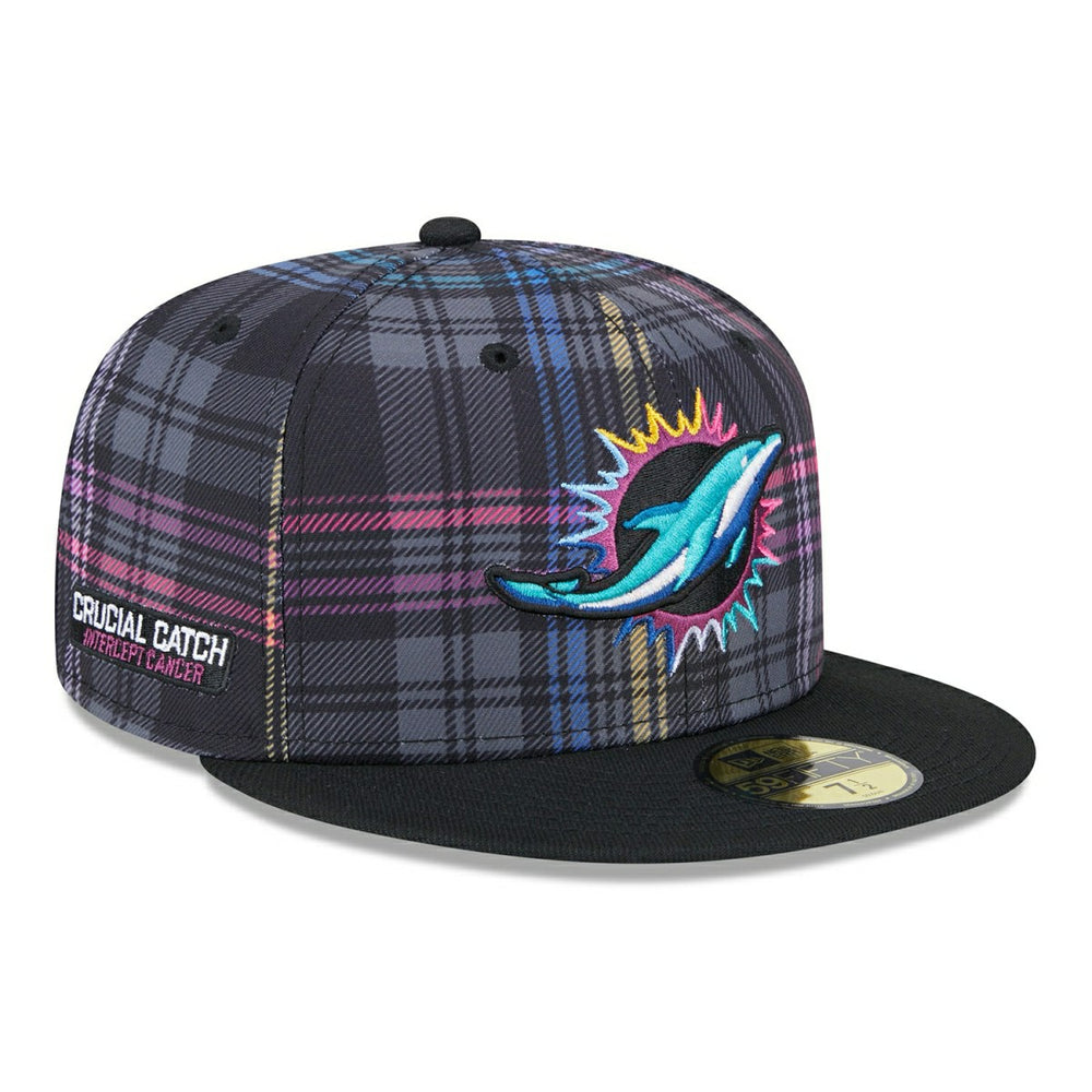 Miami Dolphins 2024 NFL Crucial Catch New Era 59FIFTY Fitted Cap Taass sale