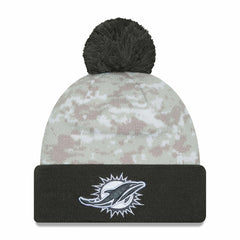 Miami Dolphins 2024 NFL Salute to Service New Era Sport Pom Knit Taass US