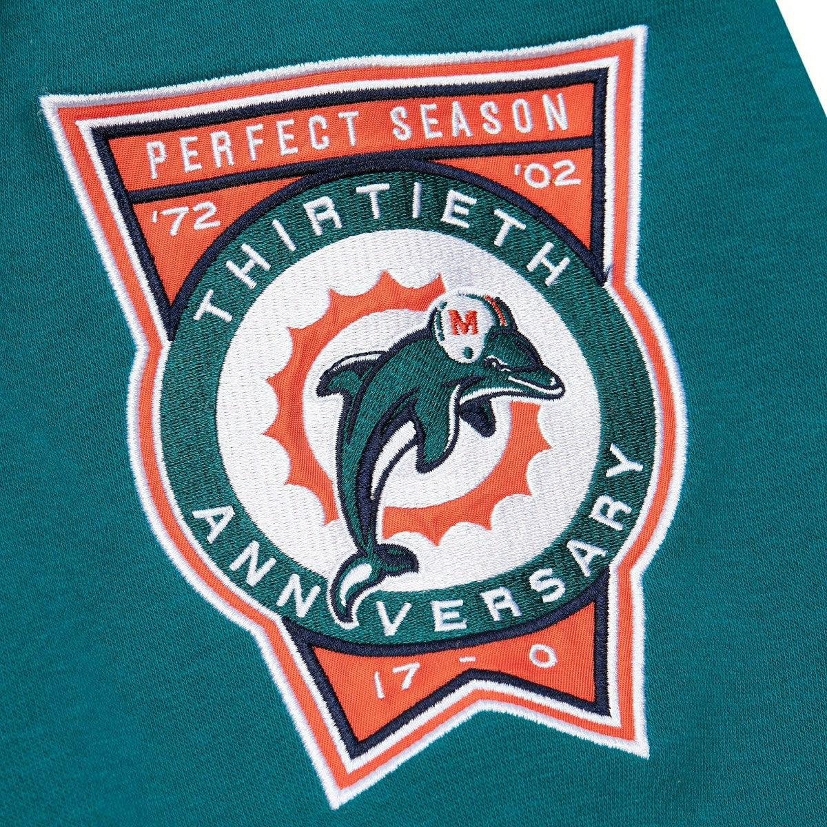 Miami Dolphins Mitchell & Ness All Over Crew 4.0 NFL Pullover Gray Taass for sale