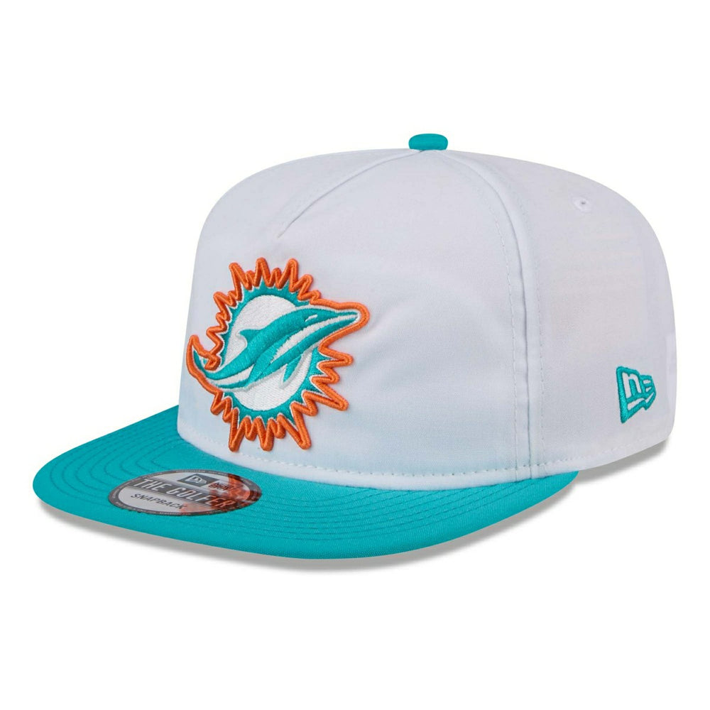Miami Dolphins 2024 NFL Training Camp New Era Golfer Snapback Cap White Taass sale