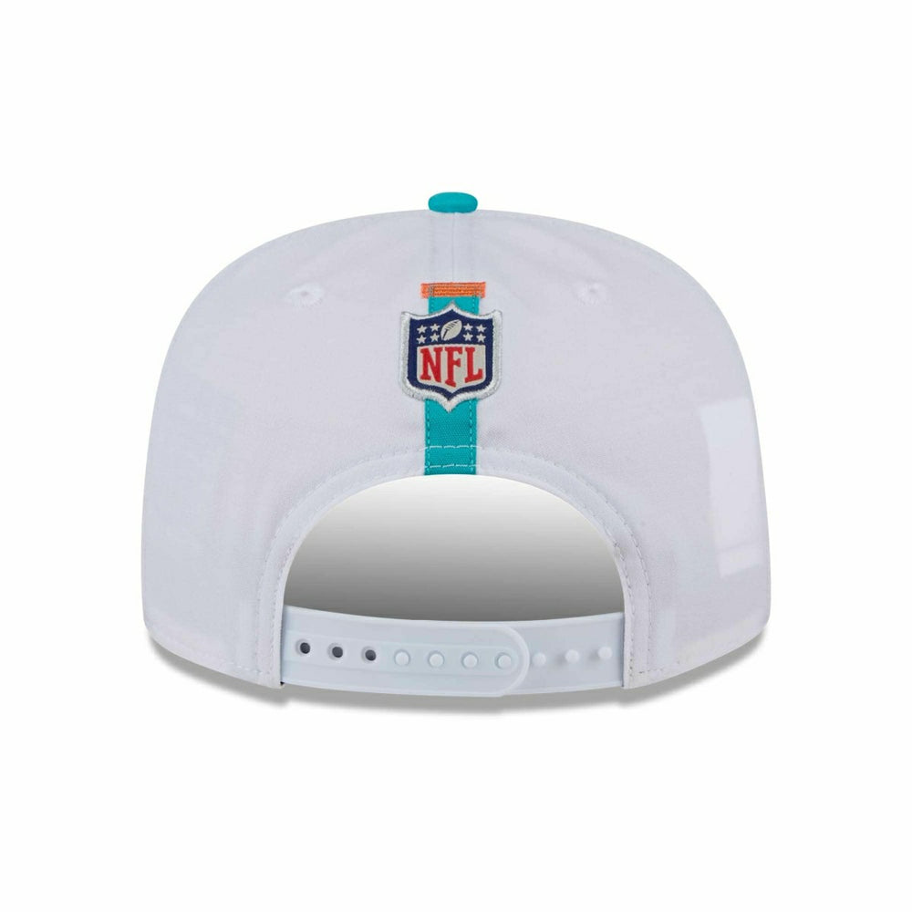 Miami Dolphins 2024 NFL Training Camp New Era Golfer Snapback Cap White Taass sale