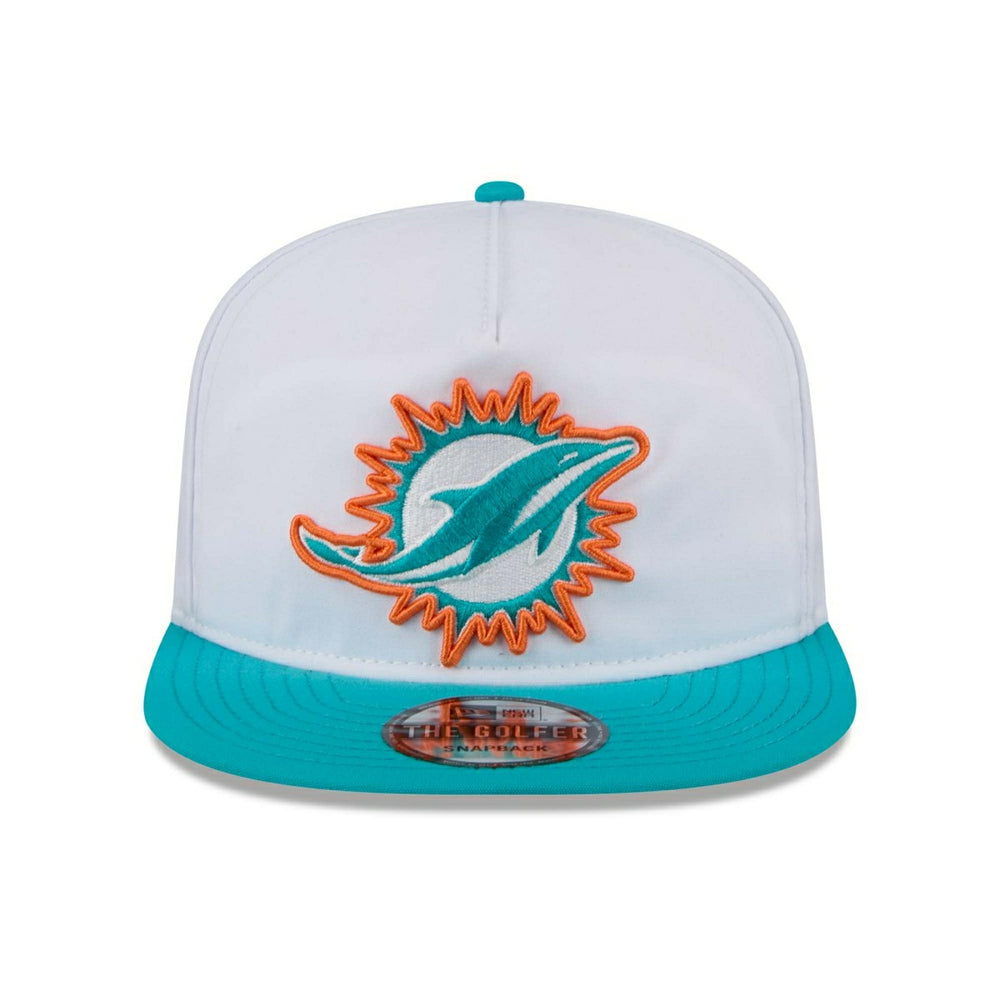 Miami Dolphins 2024 NFL Training Camp New Era Golfer Snapback Cap White Taass sale
