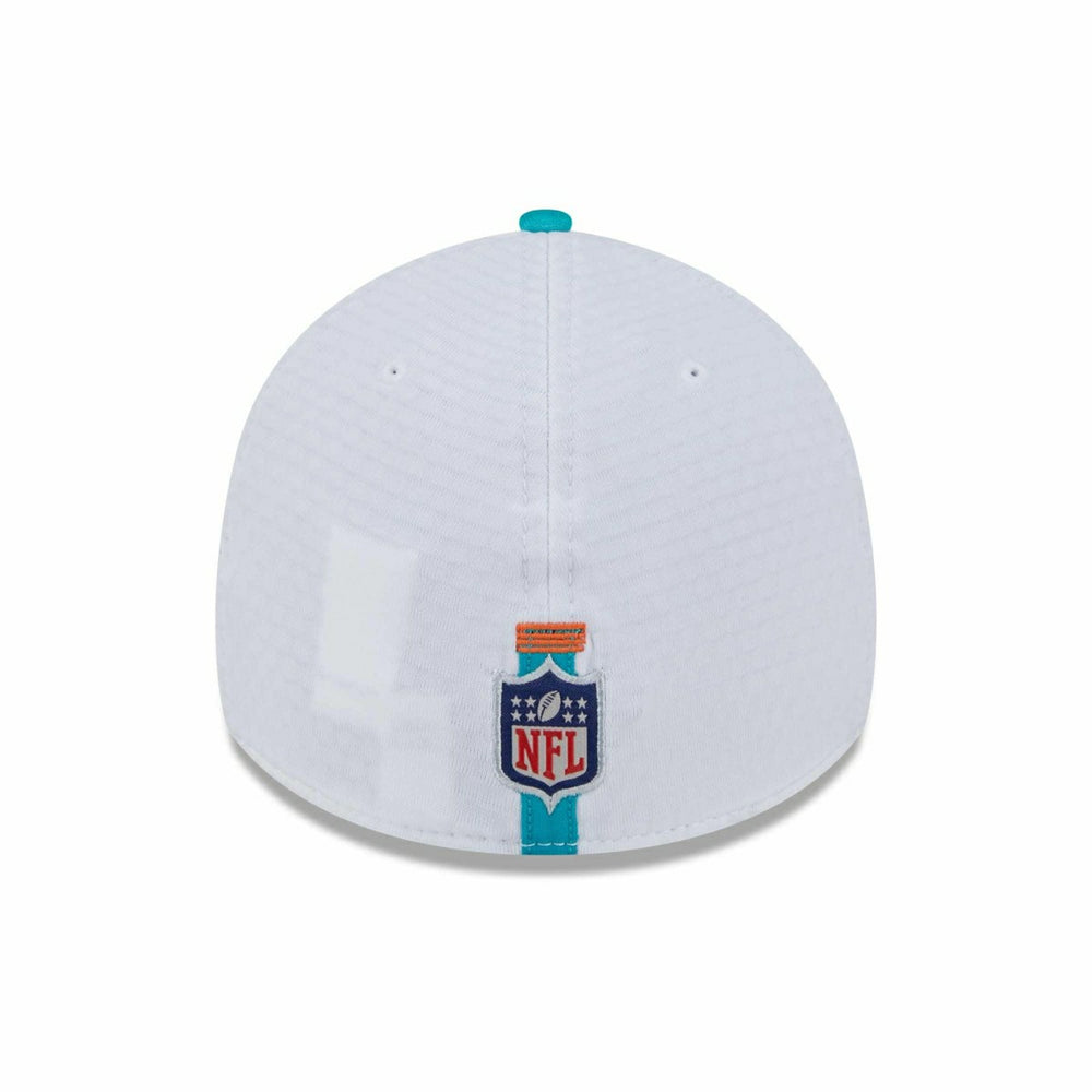 Miami Dolphins 2024 NFL Training Camp New Era 39THIRTY Flex Cap White Taass for sale