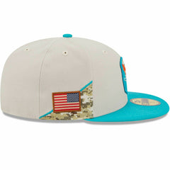 Miami Dolphins 2023 NFL Salute to Service New Era 59FIFTY Fitted Cap Lifestyle
