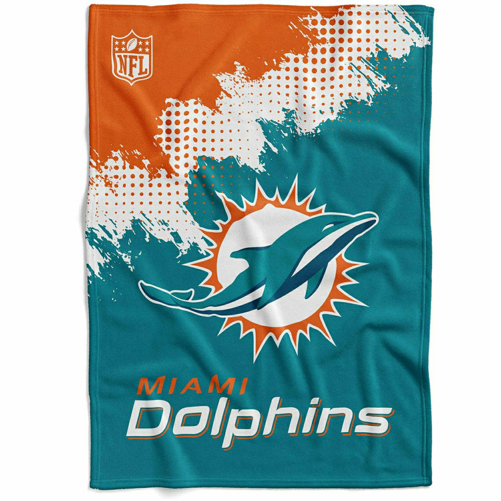 Miami Dolphins Corner Fleece NFL Blanket Taass for sale