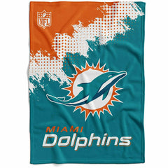 Miami Dolphins Corner Fleece NFL Blanket Taass for sale