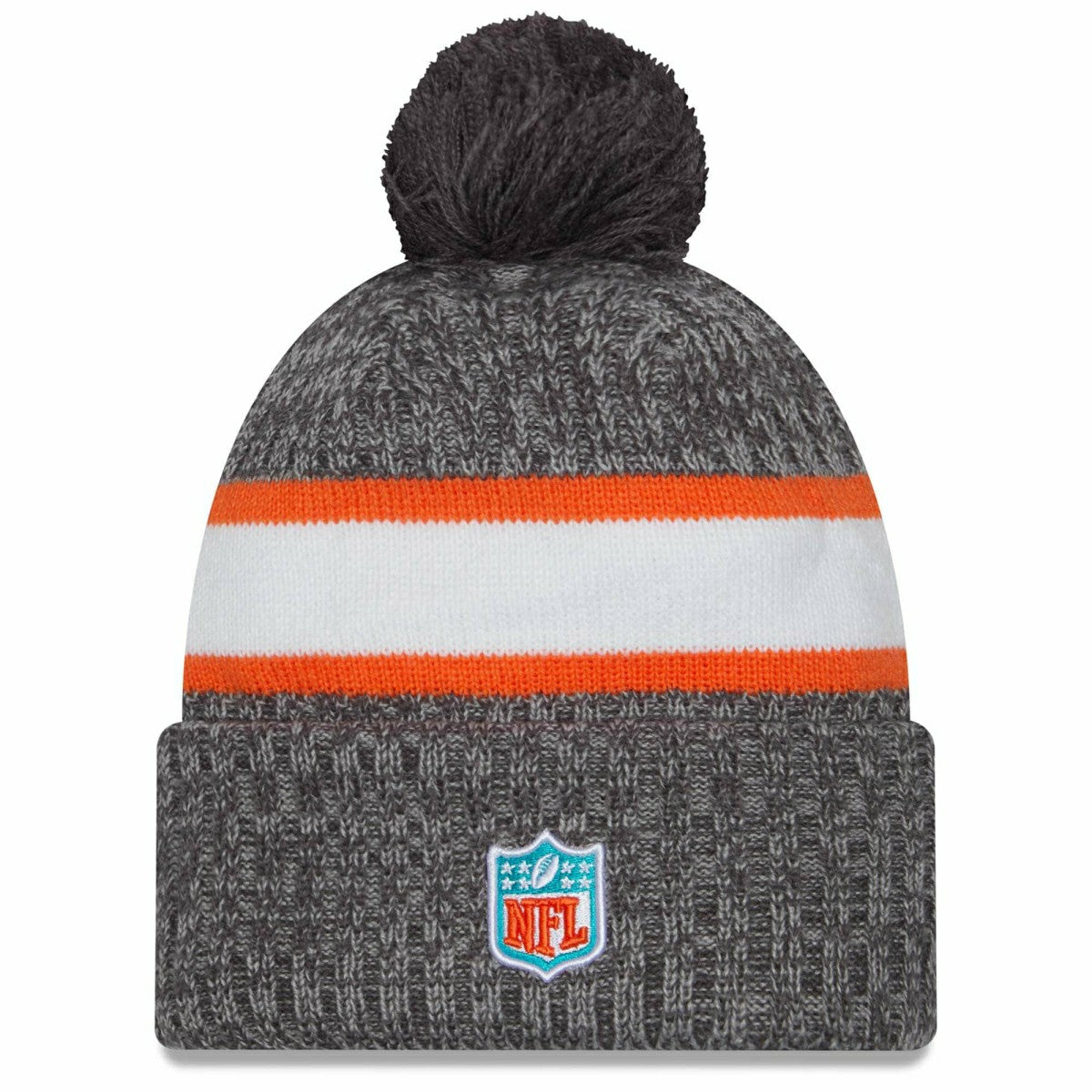 Miami Dolphins Gray 2023 NFL Sideline New Era Sport Knit Hat Taass US