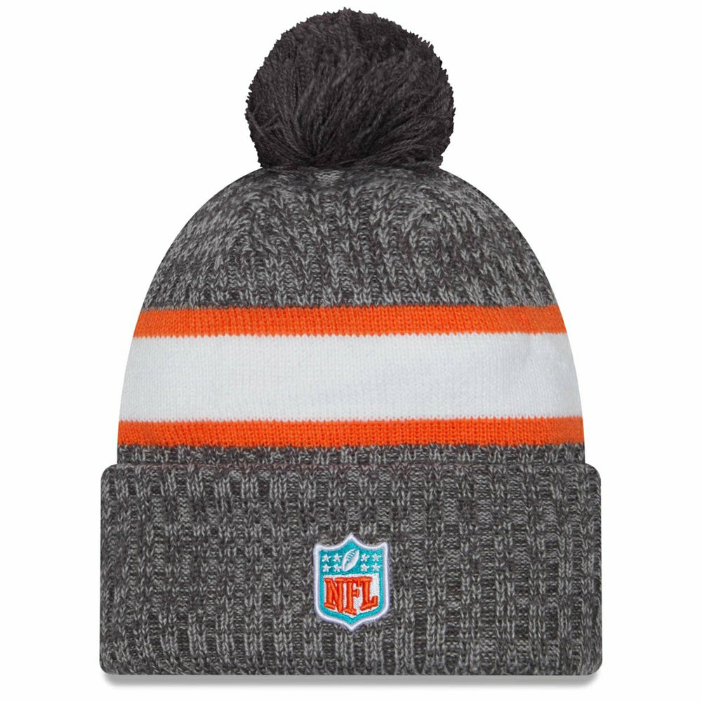 Miami Dolphins Gray 2023 NFL Sideline New Era Sport Knit Hat Taass US