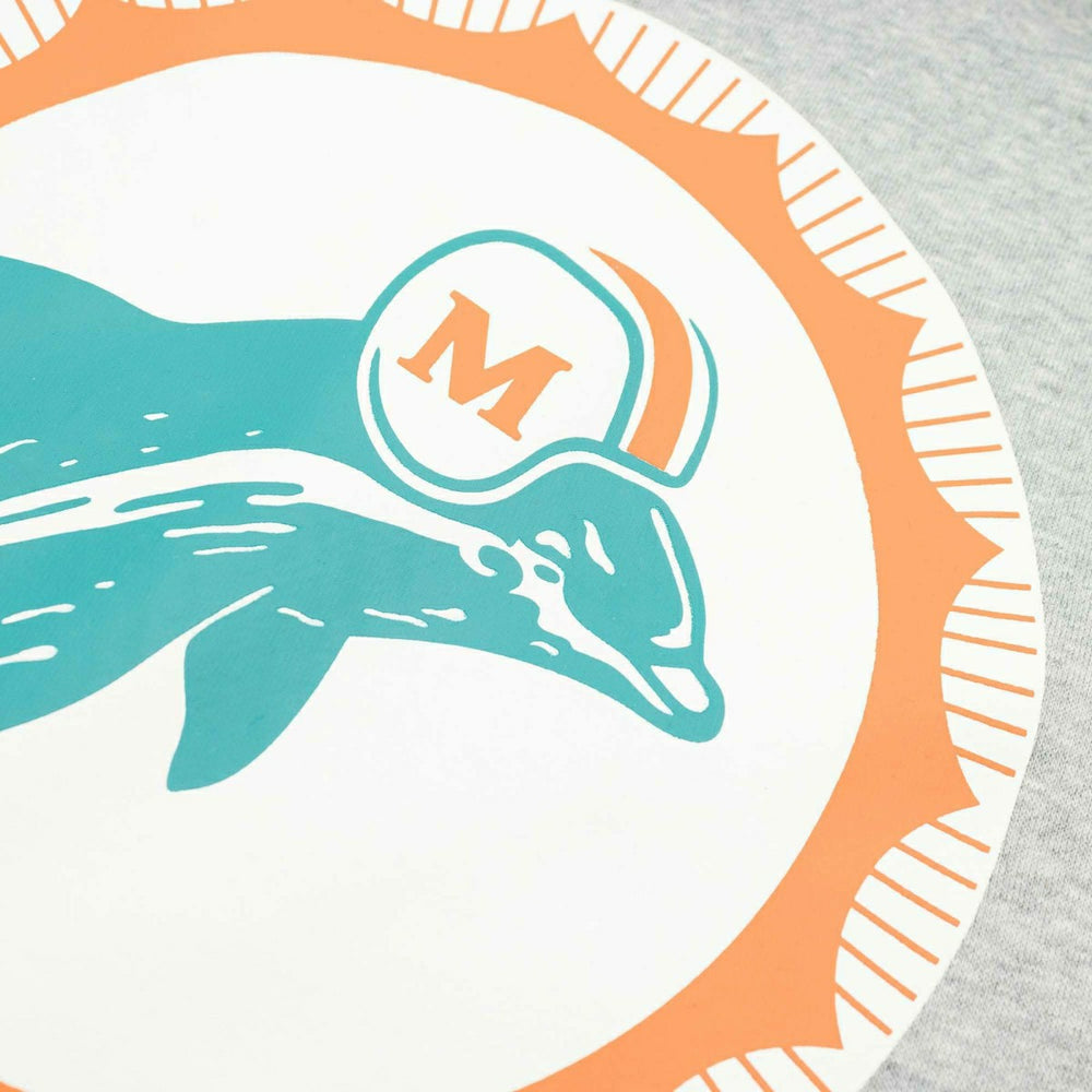 Miami Dolphins Rewind Logo Nike Club NFL Hoodie Gray Classic