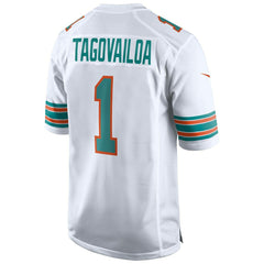 Tua Tagovailoa #1 Miami Dolphins Classic Nike Game NFL Jersey White Taass for sale
