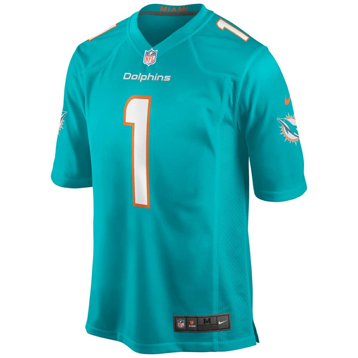 Tua Tagovailoa #1 Miami Dolphins Nike Game NFL Football Jersey Aqua Taass US